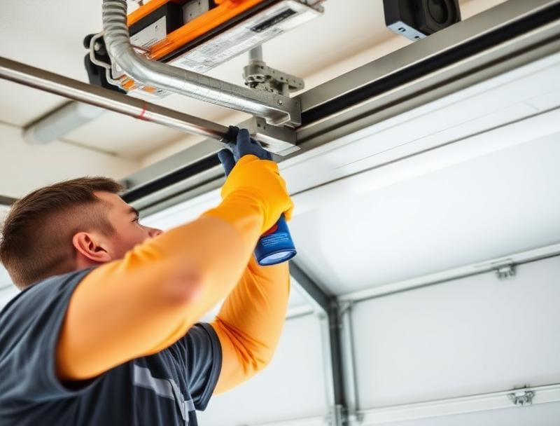 Professional garage door maintenance service